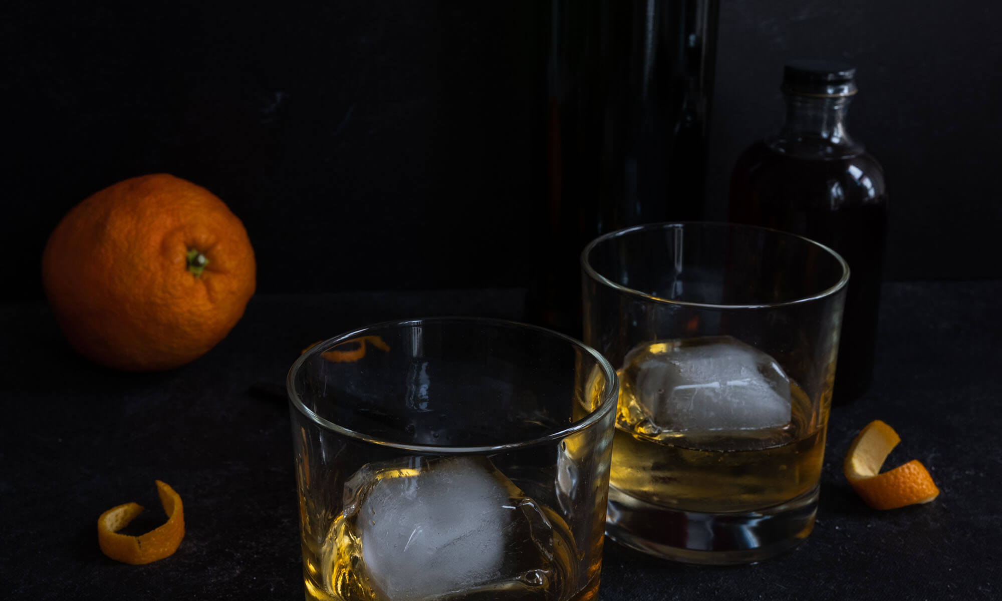 Whiskey and cocktails at the Longley's bar